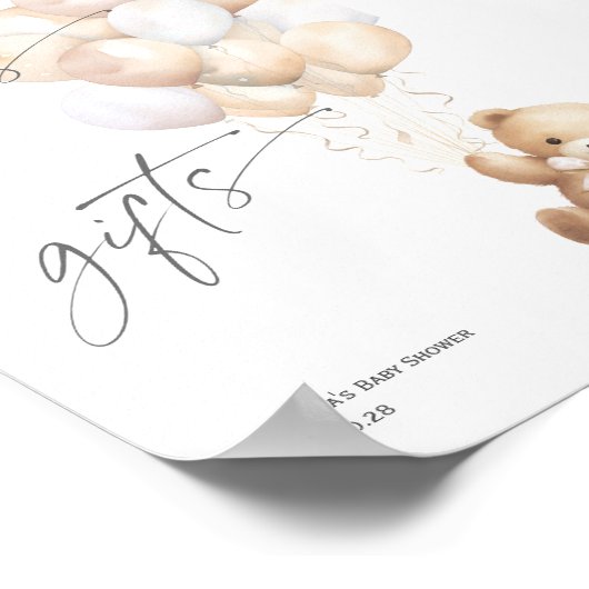 カードモダンとギフトが待ち構え男女兼用る ポスター (角)