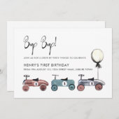 カードライブバイ誕生日パレード検疫第1パーティー 招待状 (正面/裏面)