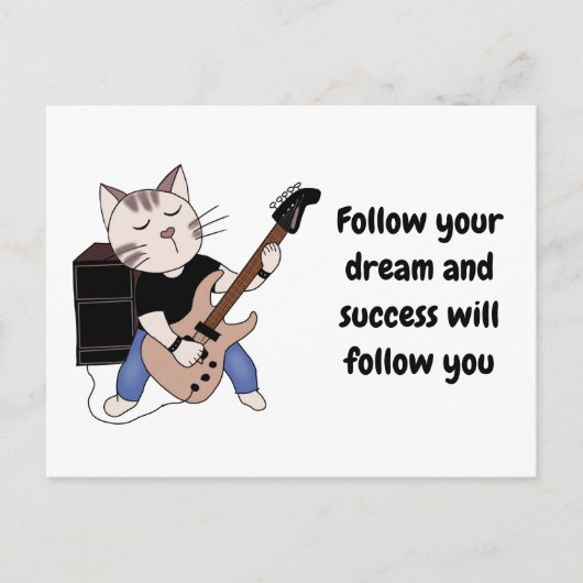 カードロック吸盤の音楽 ポストカード (正面)