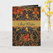 カードヴィンテージプリントウィリアム・モリス3 カード (黄色い花)