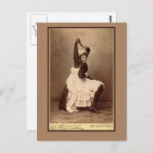 カード上のダブルジョイントされたサーカスのパフォーマー ポストカード (正面/裏面)