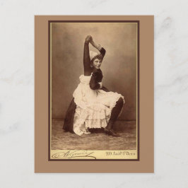 カード上のダブルジョイントされたサーカスのパフォーマー ポストカード