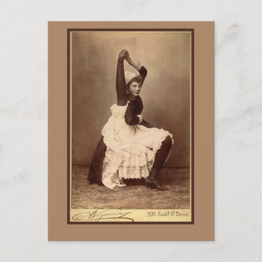 カード上のダブルジョイントされたサーカスのパフォーマー ポストカード (正面)