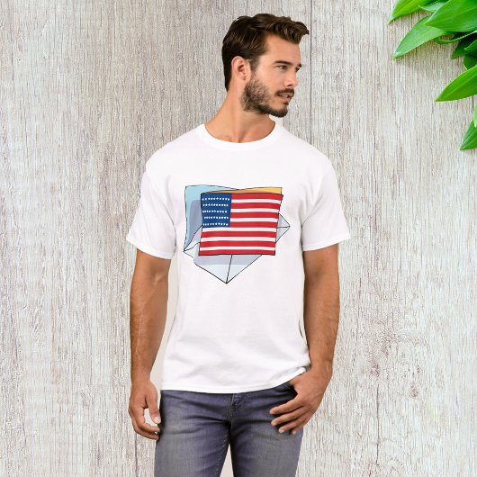 カード上の米国国旗 Tシャツ
