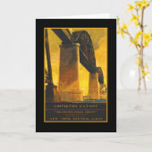 カード上のCastleton Cutoff Bridge Travelポスター カード (黄色い花)