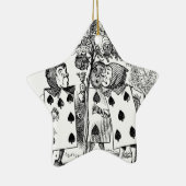 カード使用人を演じること セラミックオーナメント (右)