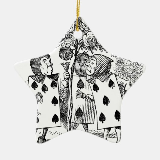 カード使用人を演じること セラミックオーナメント (正面)
