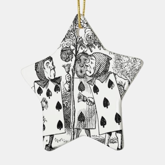 カード使用人を演じること セラミックオーナメント (左)