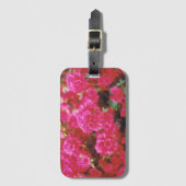 カード入りラゲッジタグ&ピンクの花 ラゲッジタグ (正面縦)