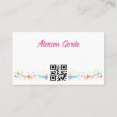 カード内のメロディ 名刺 (裏面)