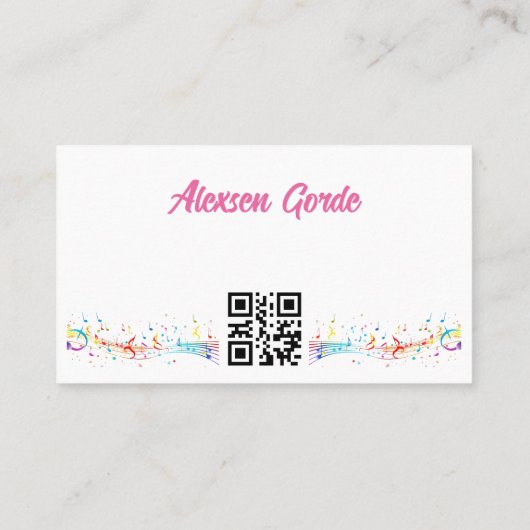 カード内のメロディ 名刺 (裏面)