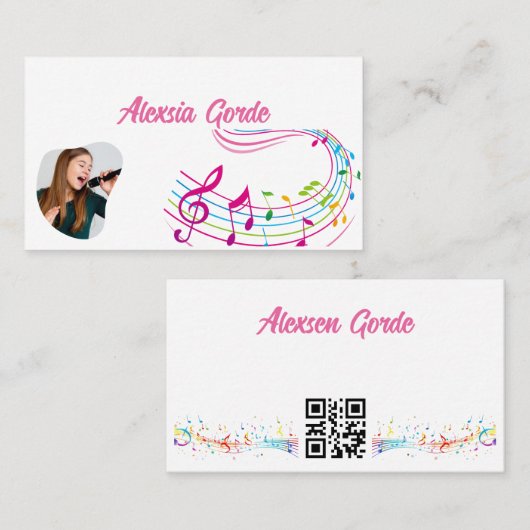 カード内のメロディ 名刺 (正面/裏面)