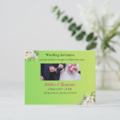 カード単位の結婚式招待状 招待状 (スタンド正面)