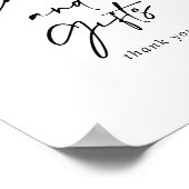 カード及びギフトモダン及び署エレガント名 ポスター (角)