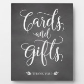 カード及び素朴ギフト結婚の標識 フォトプラーク (正面)