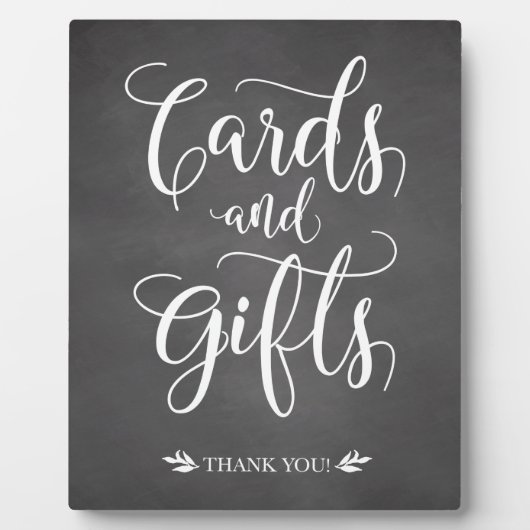 カード及び素朴ギフト結婚の標識 フォトプラーク (正面)