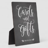 カード及び素朴ギフト結婚の標識 フォトプラーク (側面)