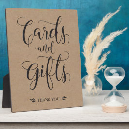 カード及び素朴ギフト結婚の標識 フォトプラーク