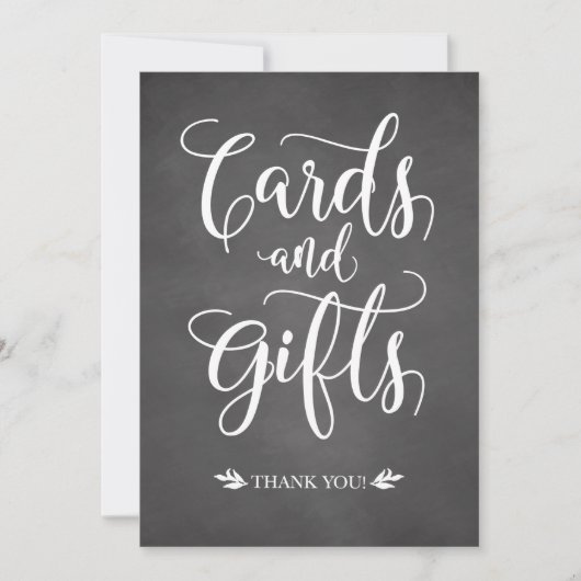 カード及び素朴ギフト結婚の標識 招待状 (正面)