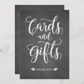 カード及び素朴ギフト結婚の標識 招待状 (正面/裏面)