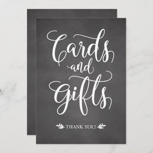 カード及び素朴ギフト結婚の標識 招待状 (正面/裏面)