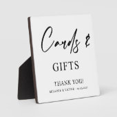 カード及び結婚ギフトの標識 フォトプラーク (正面)