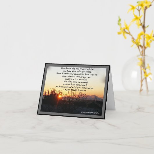 カード及びNOTELETS - R Wエマーソンの引用文 カード (黄色い花)