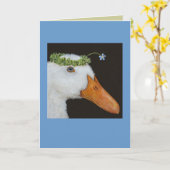 カード忘れを使わないアヒル カード (黄色い花)