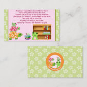 カード挿入の代わりにガールフロッグのブックリクエスト エンクロージャーカード (正面/裏面)