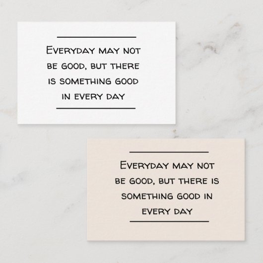 カード挿入 – 勇気付けられる 名刺 (正面/裏面)