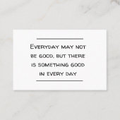 カード挿入 – 勇気付けられる 名刺 (正面)