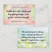 カード挿入 – 誕生日の挨拶! 名刺 (正面/裏面)