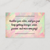 カード挿入 – 誕生日の挨拶! 名刺 (正面)