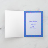 カード救済のマゼンタ色と青のパターンに感謝 サンキューカード (内部)