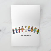 カード新しい世界の挨拶の子供 カード (内部)