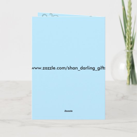 カード新生児ボーイ新着案内 案内状 (裏面)