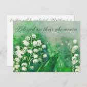 カード書から悔やみや弔慰 ポストカード (正面/裏面)