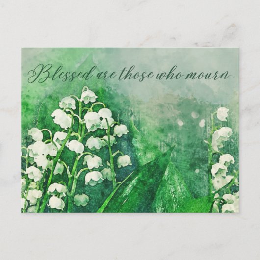 カード書から悔やみや弔慰 ポストカード (正面)