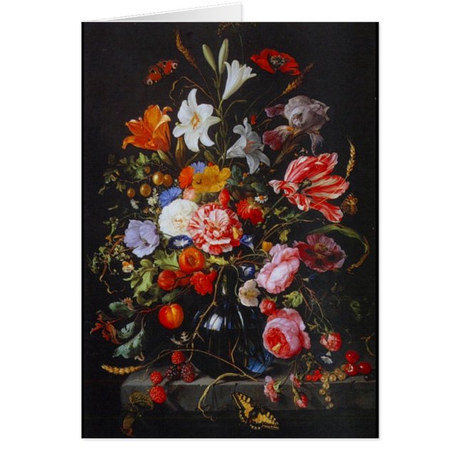 カード有名アーティストヴィンテージアートフローラ花瓶 (正面)