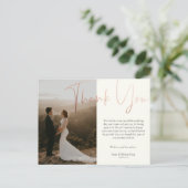 カード来はがき結婚どうもありがとう ポストカード (スタンド正面)