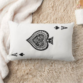カード枕を遊ぶスペードのエース ランバークッション (ブランケット)