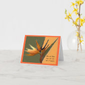 カード極楽鳥 カード (黄色い花)