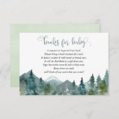 カード男女兼用の代わりに山の本 エンクロージャーカード (正面/裏面)