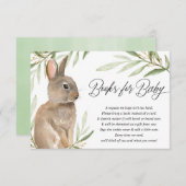 カード男女兼用の代わりに復活祭のバニー本 エンクロージャーカード (正面/裏面)