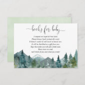 カード男女兼用の代わりに素朴な森の本 エンクロージャーカード (正面/裏面)