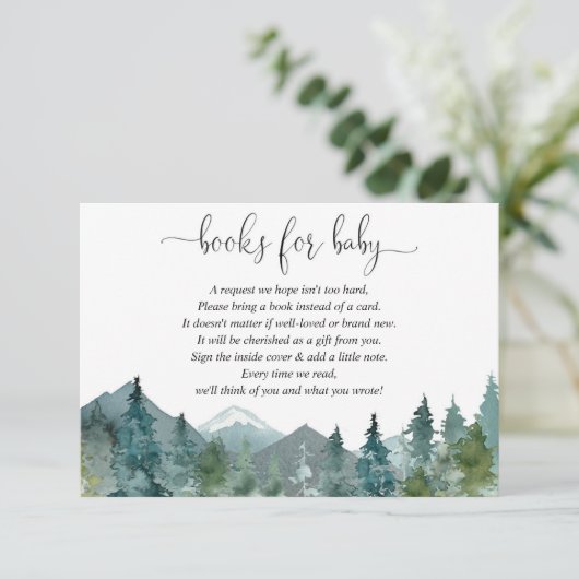 カード男女兼用の代わりに素朴な森の本 エンクロージャーカード (スタンド正面)