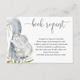 カード男女兼用の代わりに象の本 エンクロージャーカード