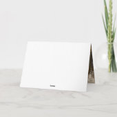 カード白い子犬の考え花"の人" カード (裏面)