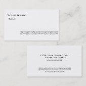 カード白の音楽スコアビジネス 名刺 (正面/裏面)