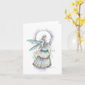 カード空白のボヘミアンムーンバイモリー・ハリソン カード (黄色い花)